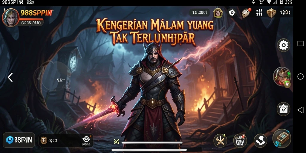 Tangkapan layar yang menampilkan suasana menegangkan di dalam 988SPIN.