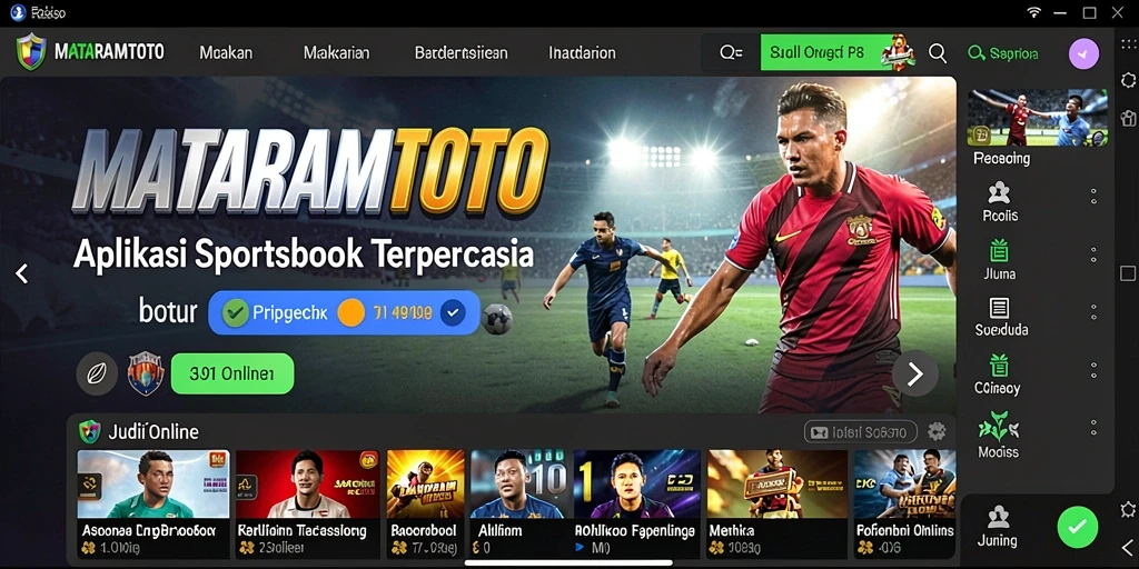 Tampilan gameplay MATARAMTOTO yang menarik dan interaktif.