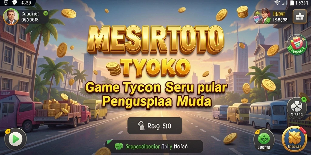 Screenshot utama MESIRTOTO menampilkan gameplay Tycoon yang menarik.