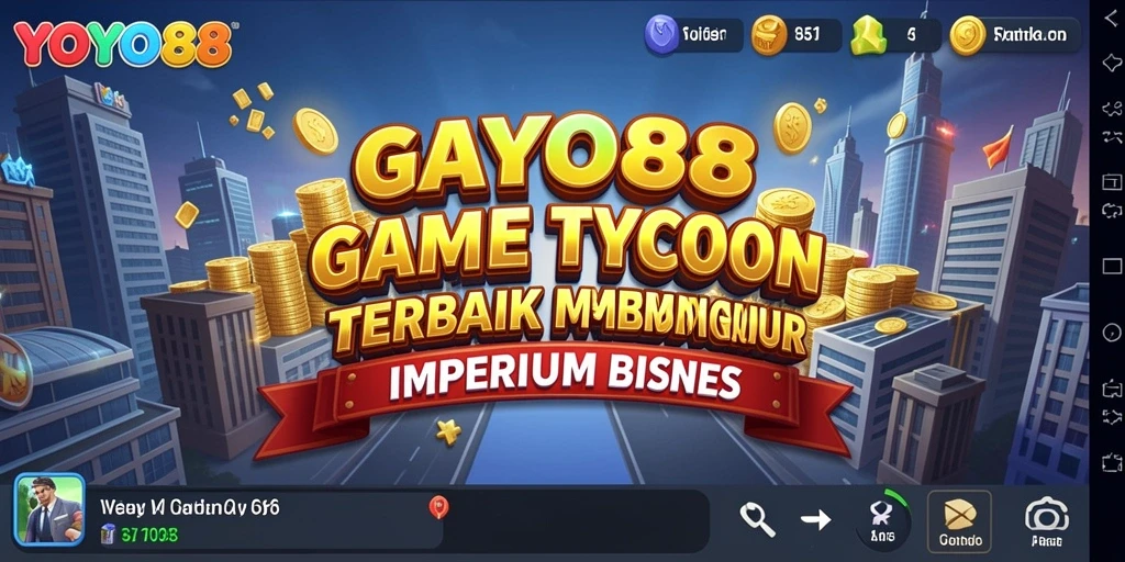 Screenshot menunjukkan gameplay seru di YOYO88 dengan berbagai fitur Tycoon.